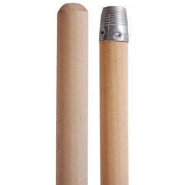 Manche en bois avec filetage métallique, Ø 24 mm, 150 cm