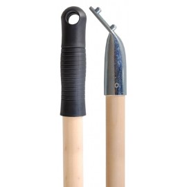 Manche en bois avec poignée, fixe-manche CH, Ø 24 mm, 150 cm