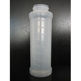 Dosier-Flasche LD-PE, SI46-Gewinde, Skala 50 - 450 ml