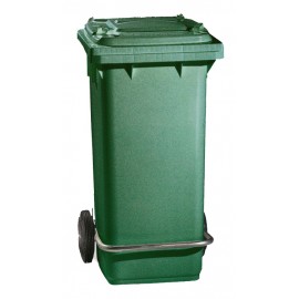 Container vert avec roues 120 l