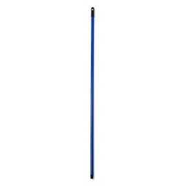 Metall-Stiel blau mit Gewinde, Ø 21 mm, 130 cm