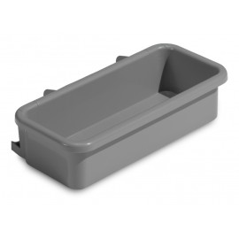 Bac en plastique 50 x 19 x 12 cm, gris