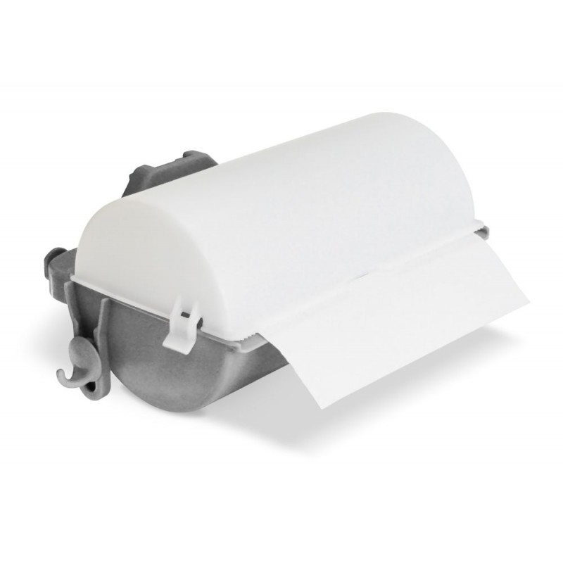 Papierrollen-Halter Grau mit Abdeckung