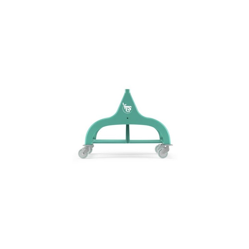 Base roulante NICK 2 x 15 l, verte, roulettes Ø 80 mm