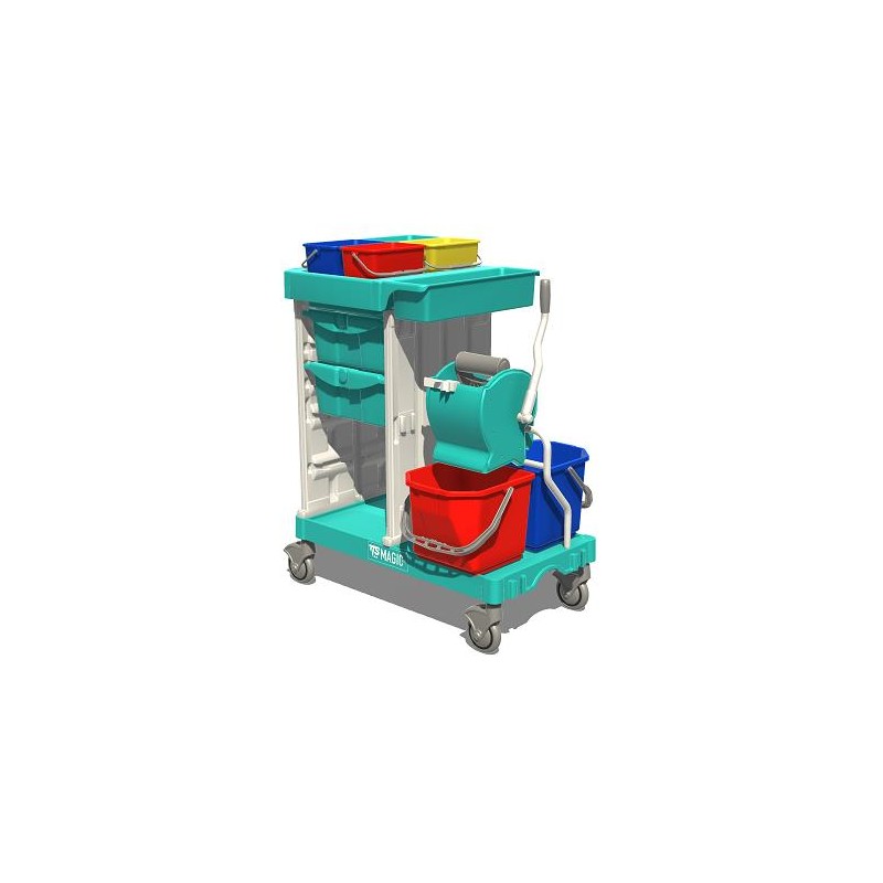 Magic Line 360 B avec roues gommées Ø 125 mm, sans plaque et support de sac