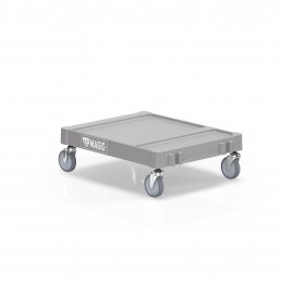 Fahrgestell MAGIC grau 66 x 52 cm mit Lenkrollen Ø 100 mm